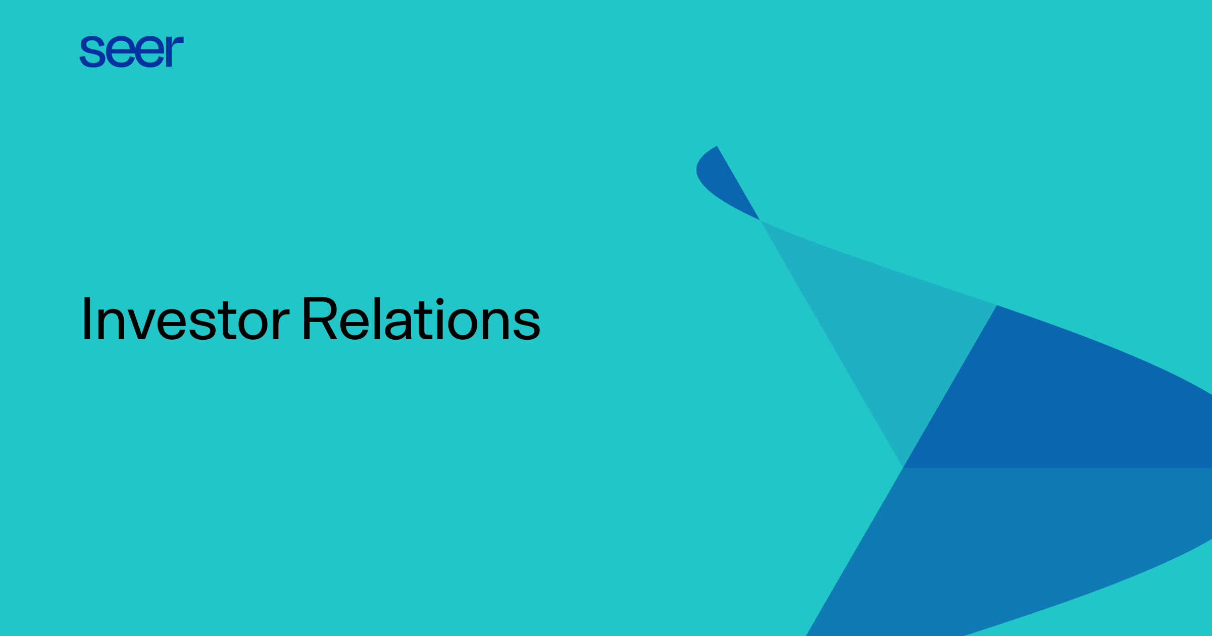 Investor Relations Proteomics Company Seer, Inc.